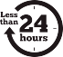 24_hours-1 Black Less than 24 hours Icon