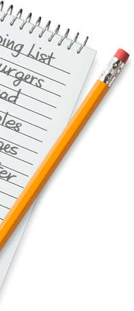 shopping-list-notepad-pencil shopping list notepad with pencil clipping