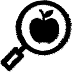 icon_1 Black Search Icon with apple