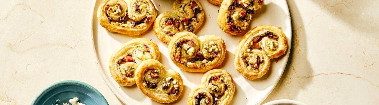 Pancetta & Feta Palmiers