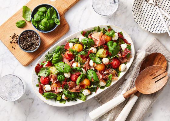Melon & Prosciutto Summer Salad