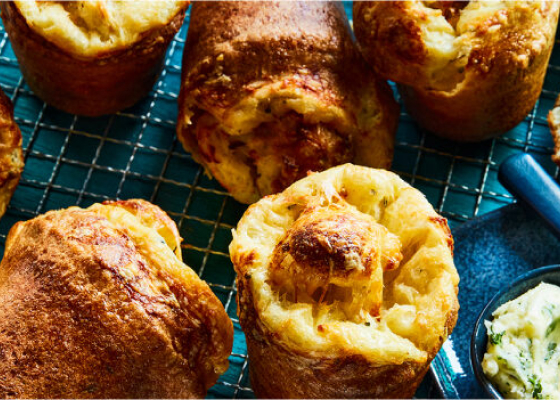 Smoked Cheddar & Herb Popovers