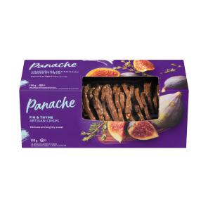 Package of Panache Fig & Thyme crisps