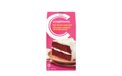 Box of red velvet cake mix