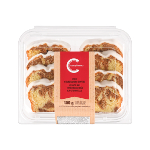 Package of cinnamon swirl cake