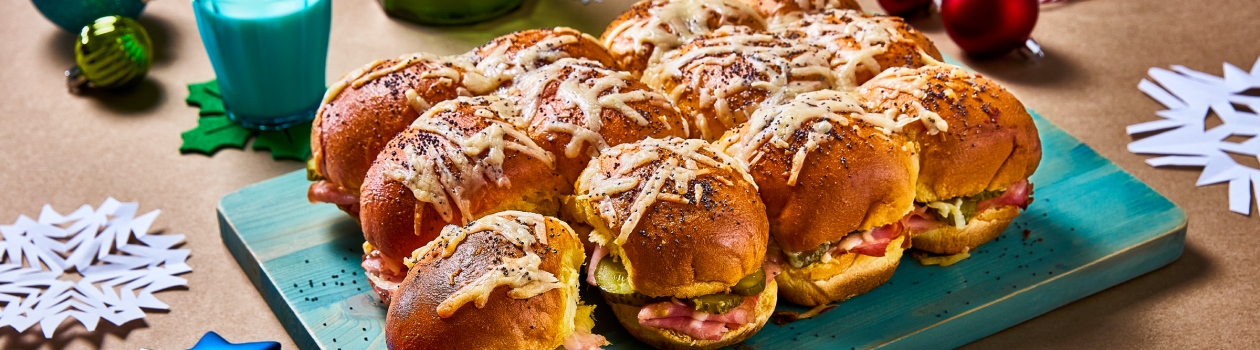 Mini Ham & Cheese Pull-Apart Sliders