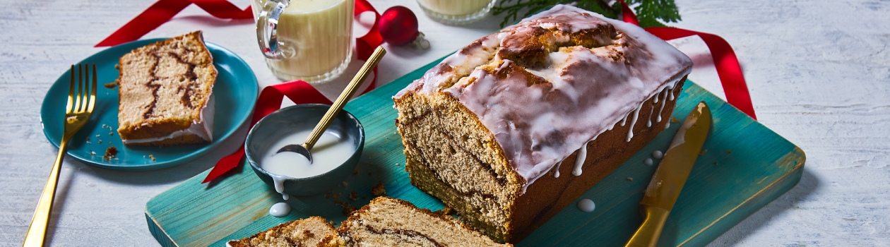 Swirly eggnog loaf