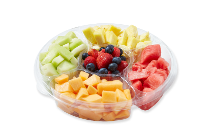 Fruit tray with berries, watermelon and pineapple