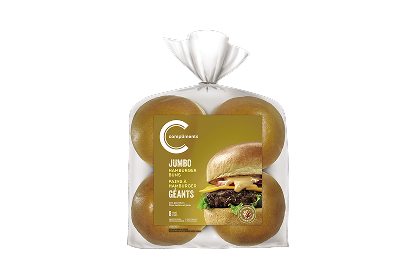 Package of Compliments jumbo hamburger buns