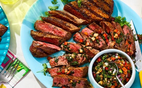 Argentinian-Style Tri Tip Steak with Salsa Criolla