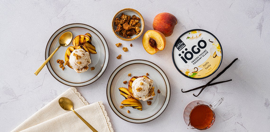 Grilled Peach Sundae