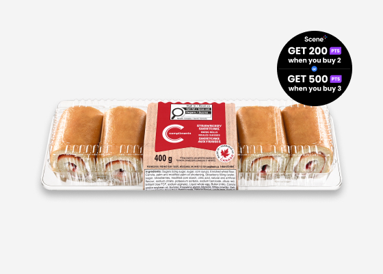 Package of Compliments Strawberry Shortcake Swiss Rolls